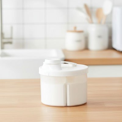 boite doseuse de lait bebe blanc 