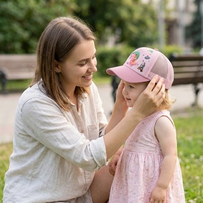 Casquette bebe rose très beau  pour fillette