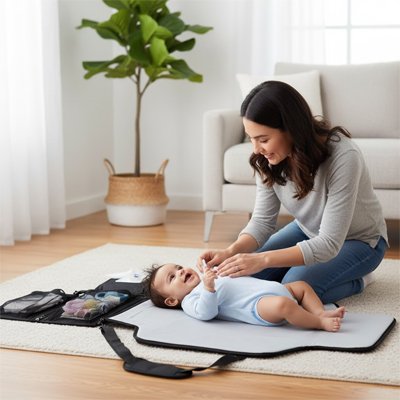 Tapis à langer nomade | Imperméable & Confortable