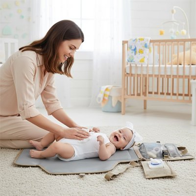 Tapis à langer nomade | Imperméable & Confortable