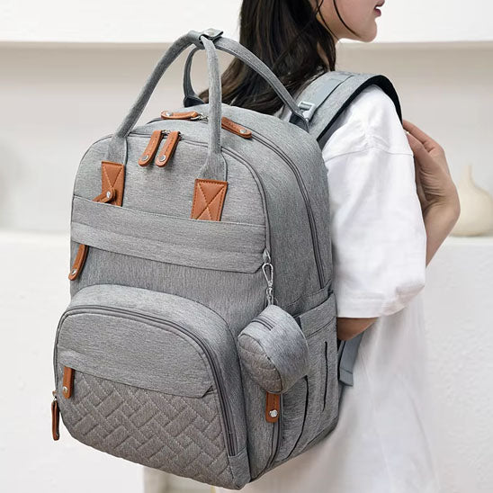 sac à dos à langer au dos 