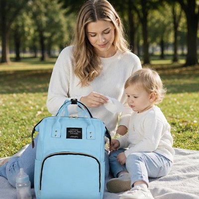 Sac a dos a langer bleu ciel
